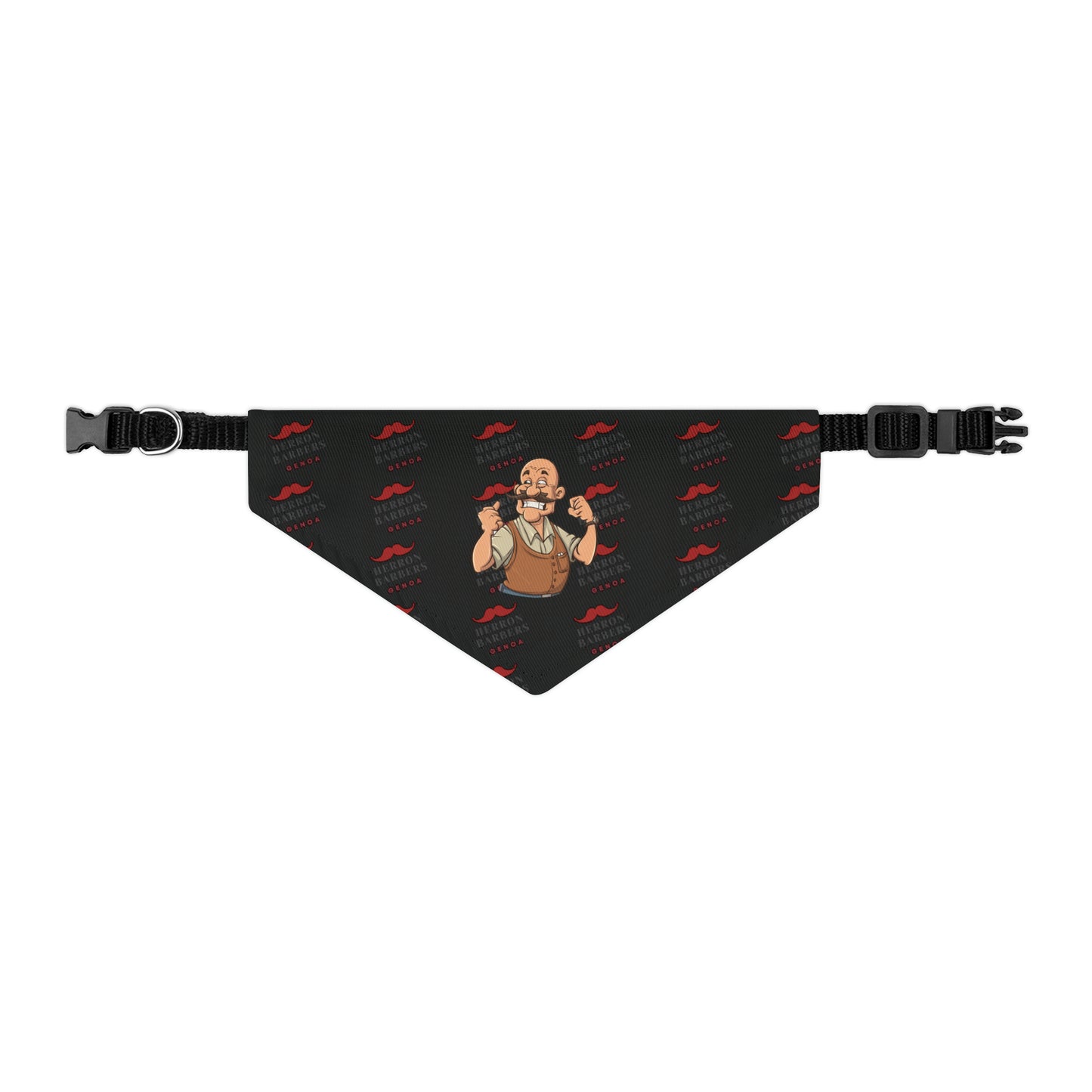 Herron Barber Logo Pet Bandana Collar