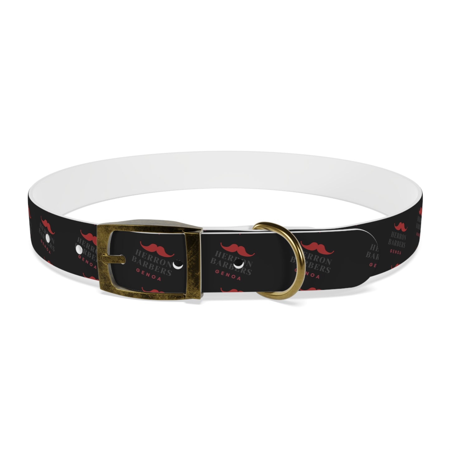 Herron Barber Logo Dog Collar