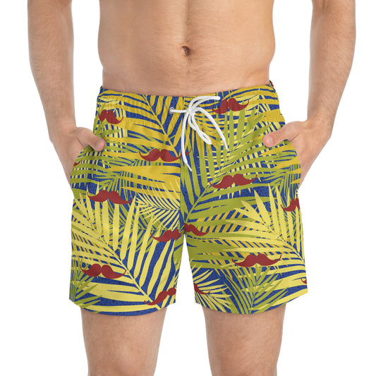 ** Limited Edition** Herron Barber Hawaiian Swim Trunks (AOP)