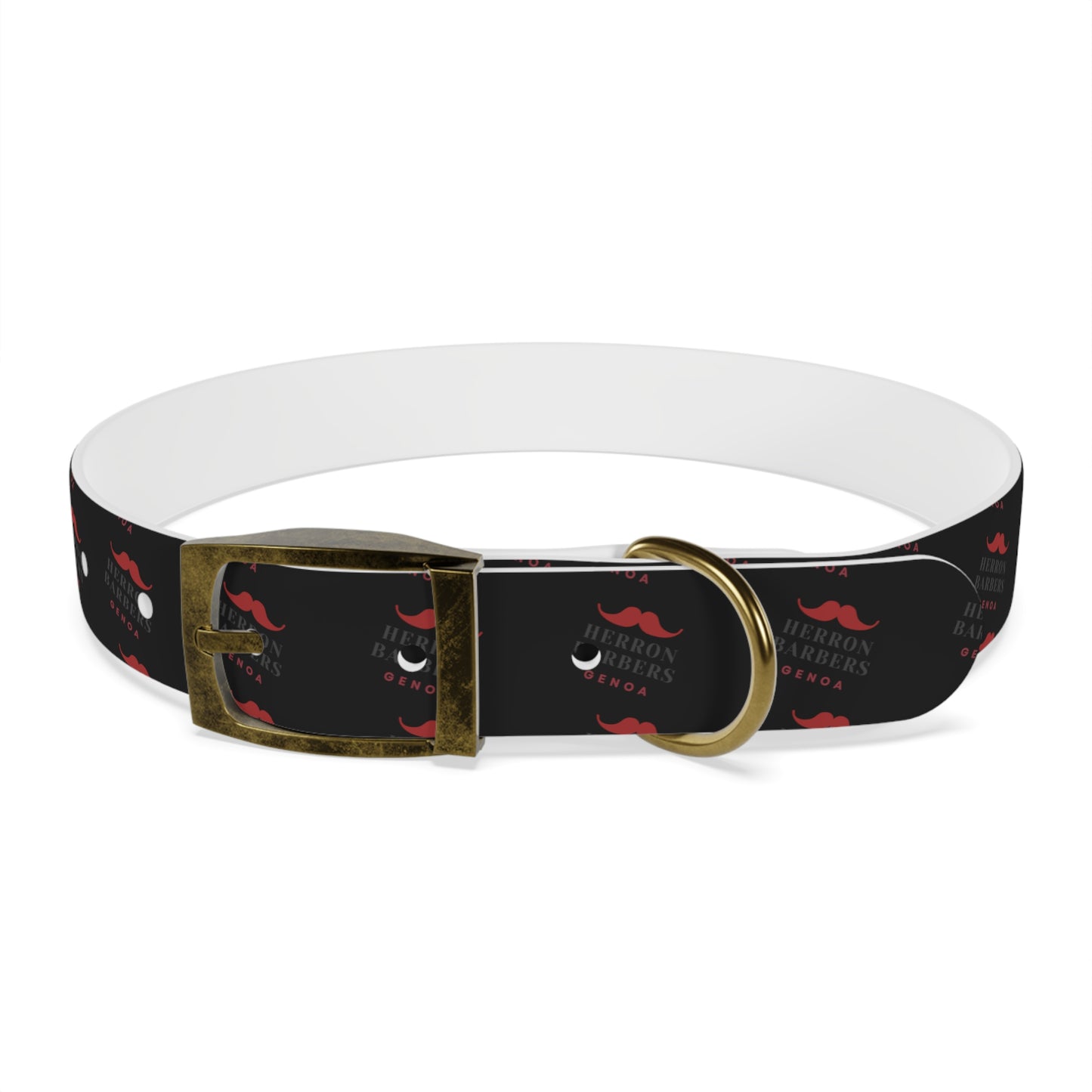 Herron Barber Logo Dog Collar