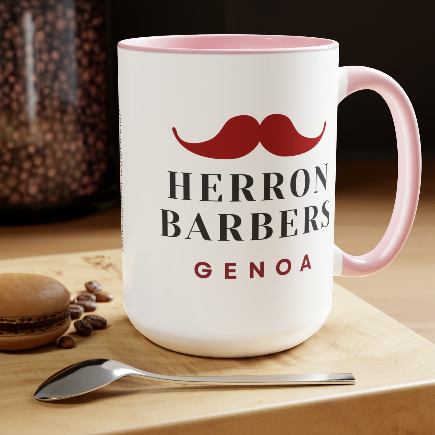 Herron Barber - Two-Tone Coffee Mugs, 15oz