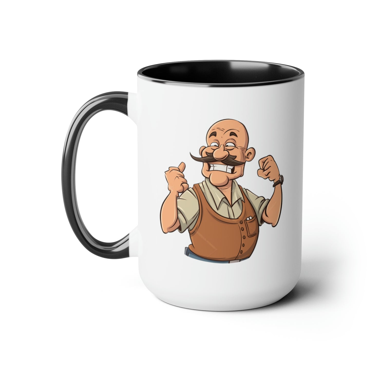 Herron Barber - Two-Tone Coffee Mugs, 15oz