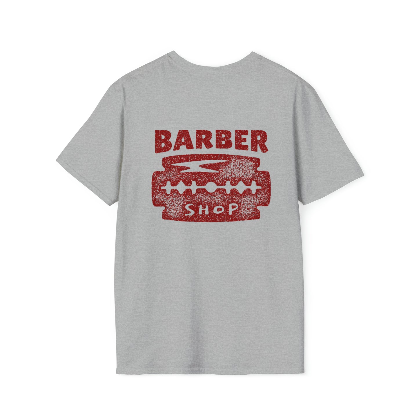 Herron Barber Razor Blade Unisex Softstyle T-Shirt