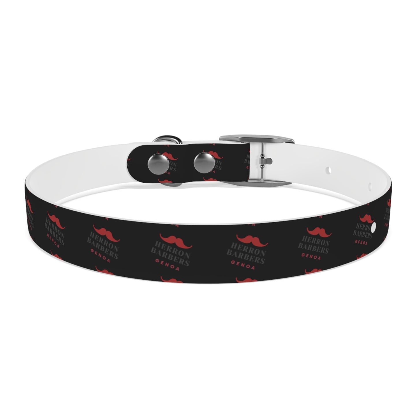 Herron Barber Logo Dog Collar