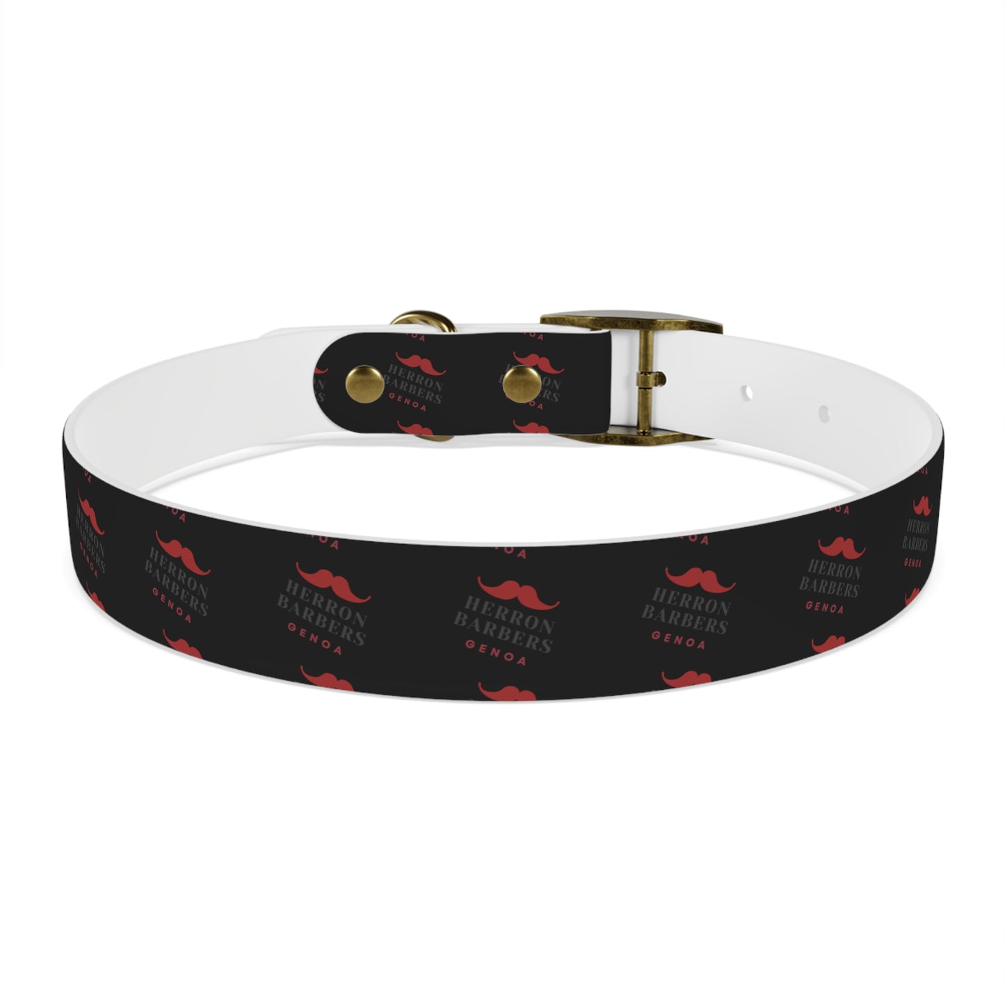 Herron Barber Logo Dog Collar