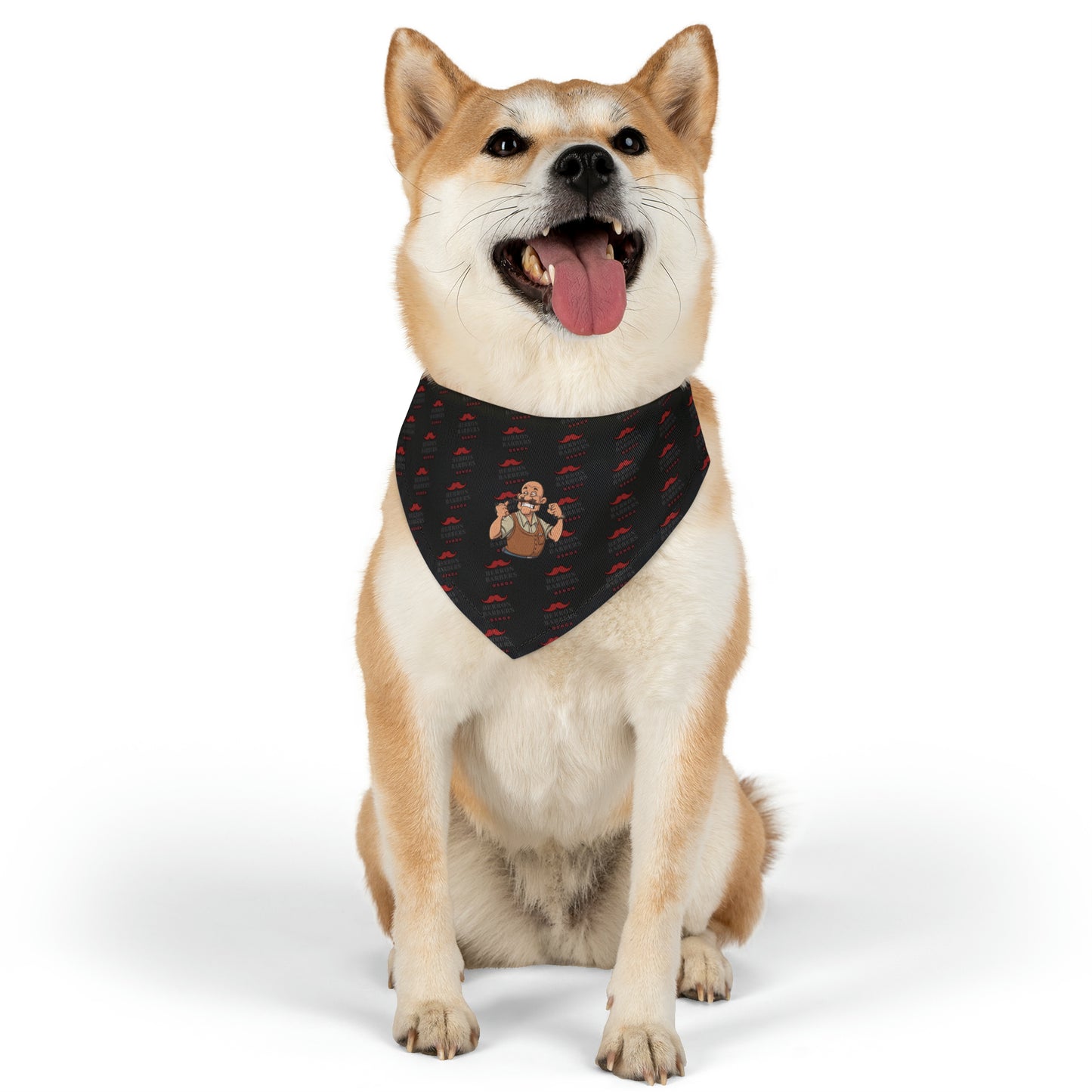 Herron Barber Logo Pet Bandana Collar