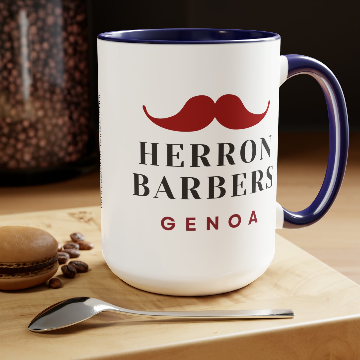 Herron Barber - Two-Tone Coffee Mugs, 15oz