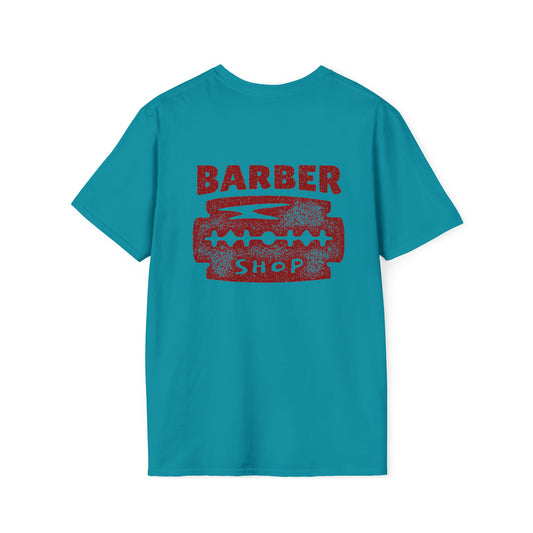 Herron Barber Razor Blade Unisex Softstyle T-Shirt