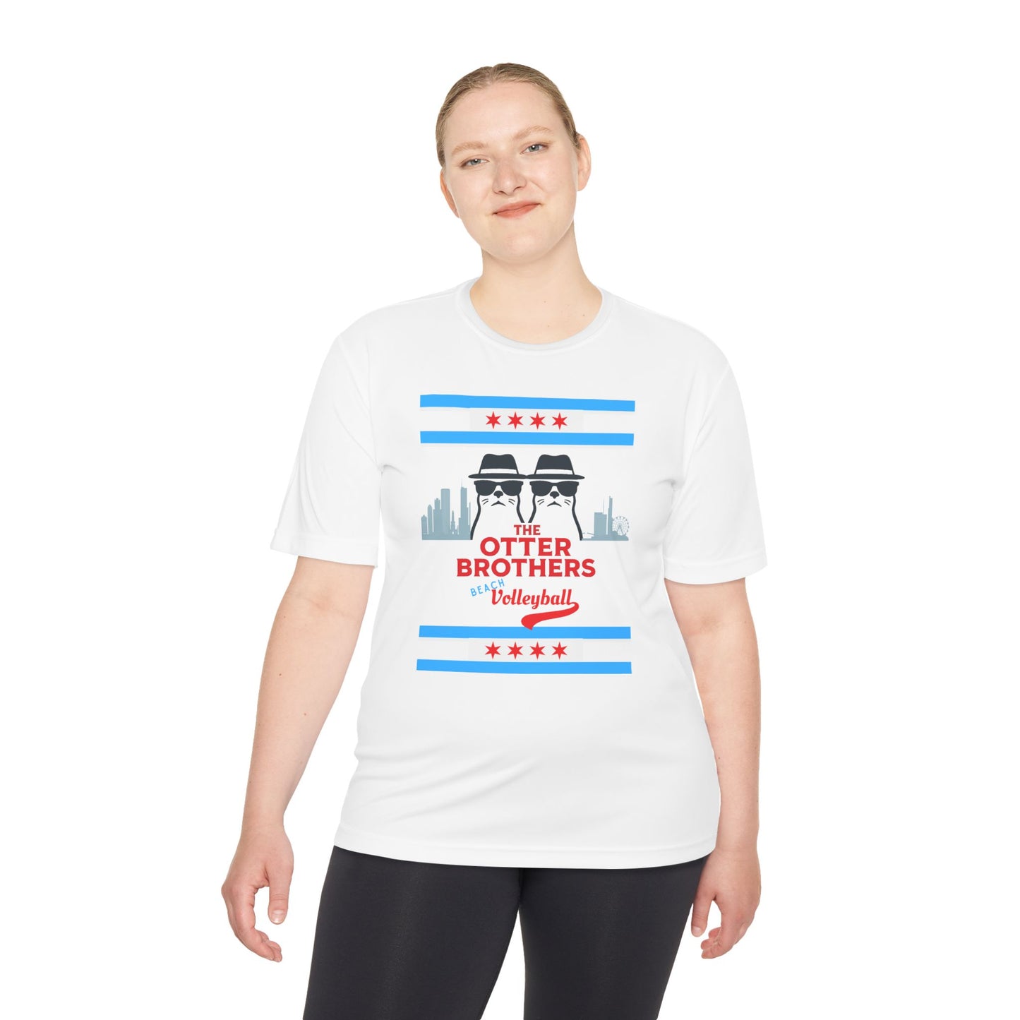 Unisex Moisture-Wicking Tee: Otter Brothers Volleyball Shirt, Athletic Wear, Cool Summer Tee, Sports Apparel, Gift for Athletes