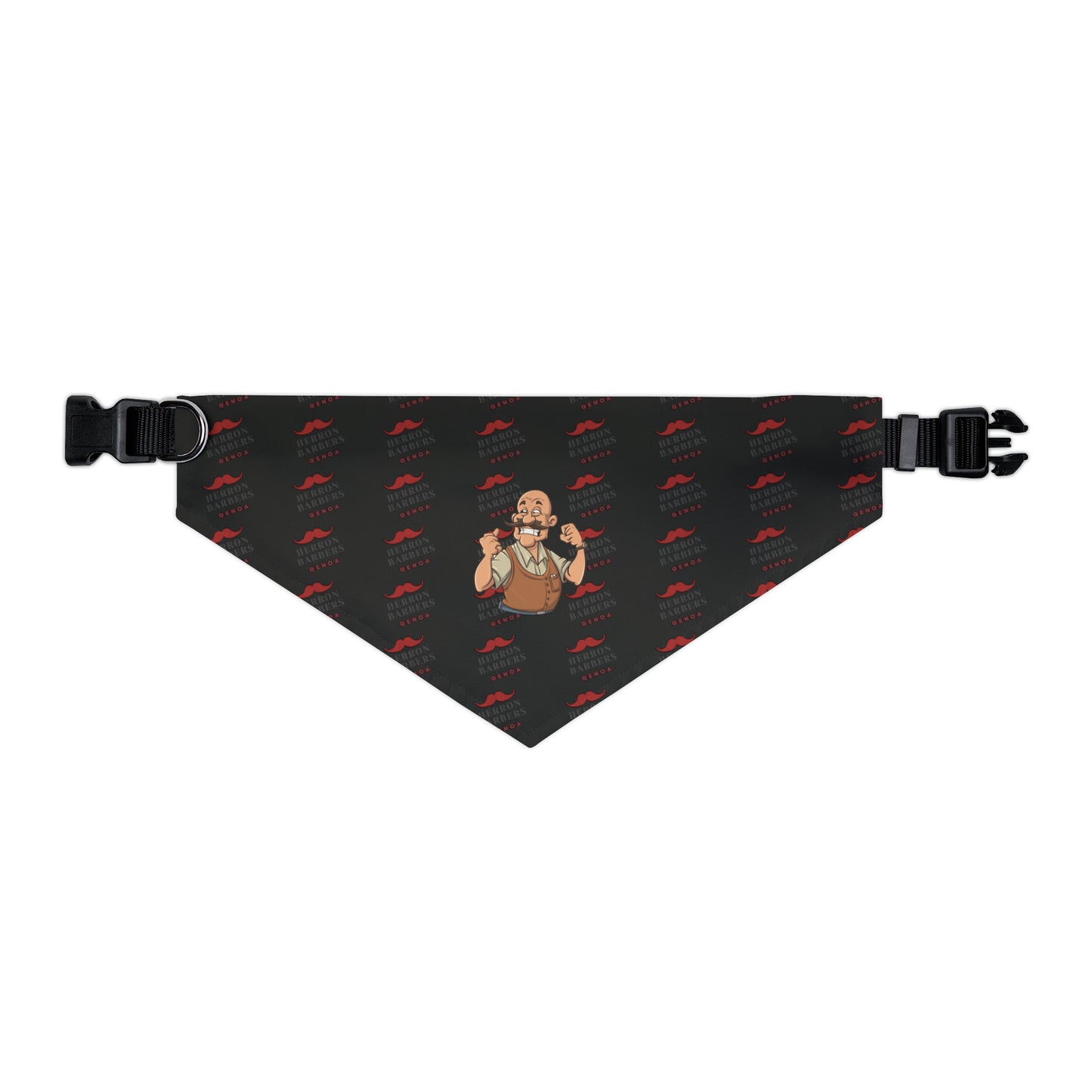 Herron Barber Logo Pet Bandana Collar