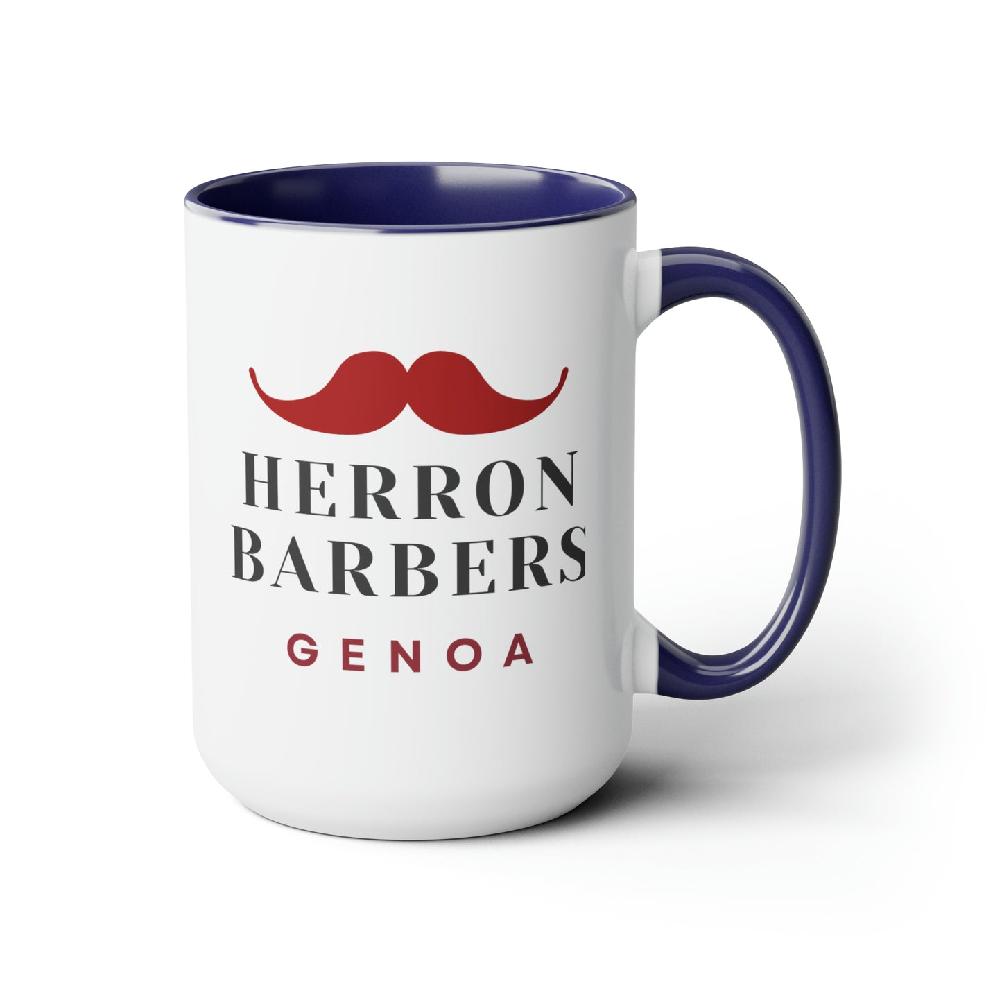 Herron Barber - Two-Tone Coffee Mugs, 15oz