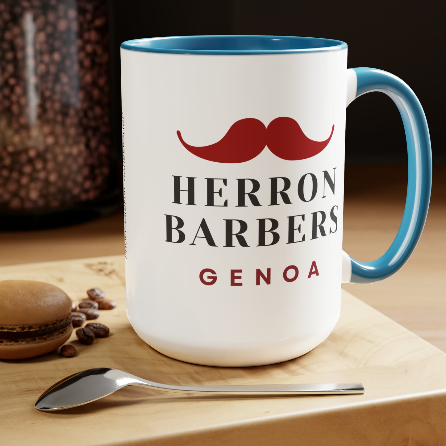 Herron Barber - Two-Tone Coffee Mugs, 15oz