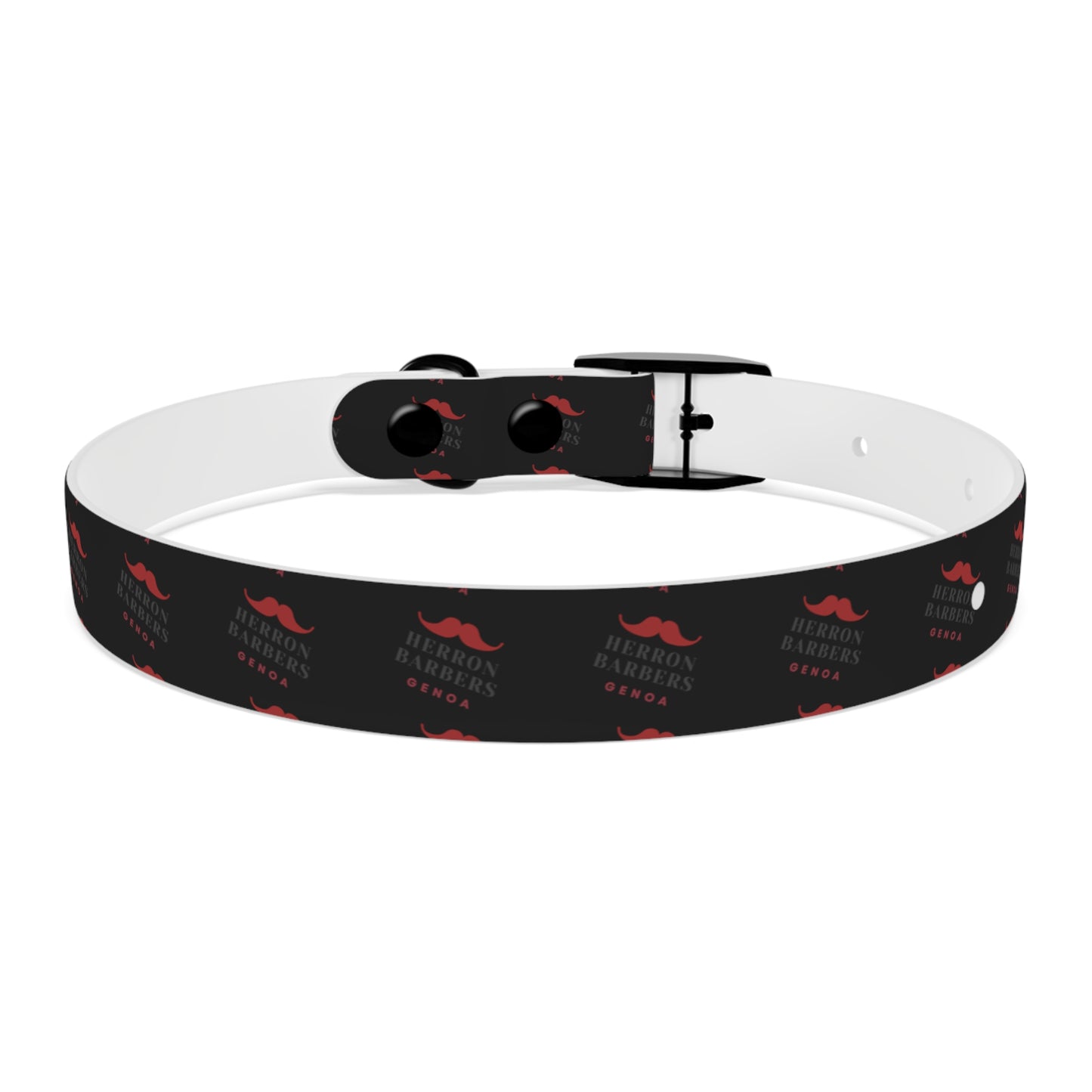 Herron Barber Logo Dog Collar