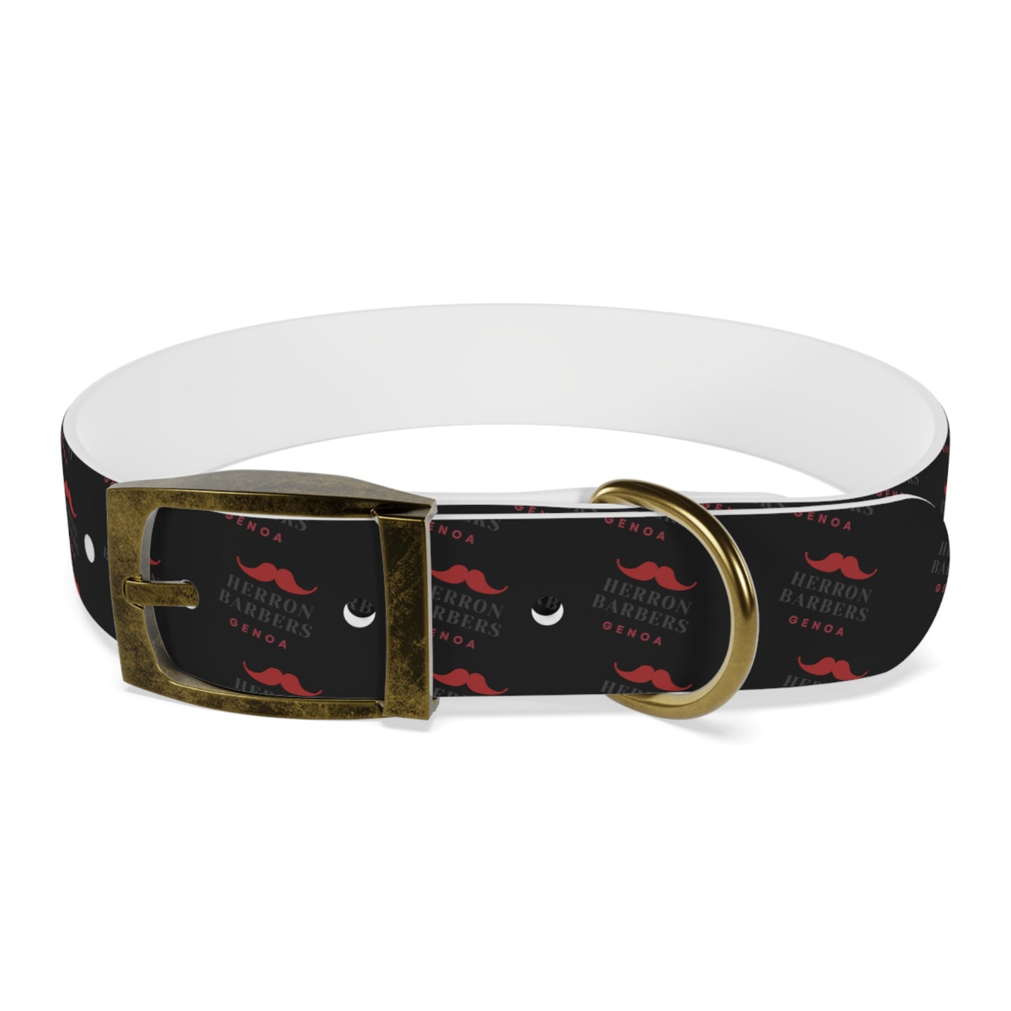 Herron Barber Logo Dog Collar