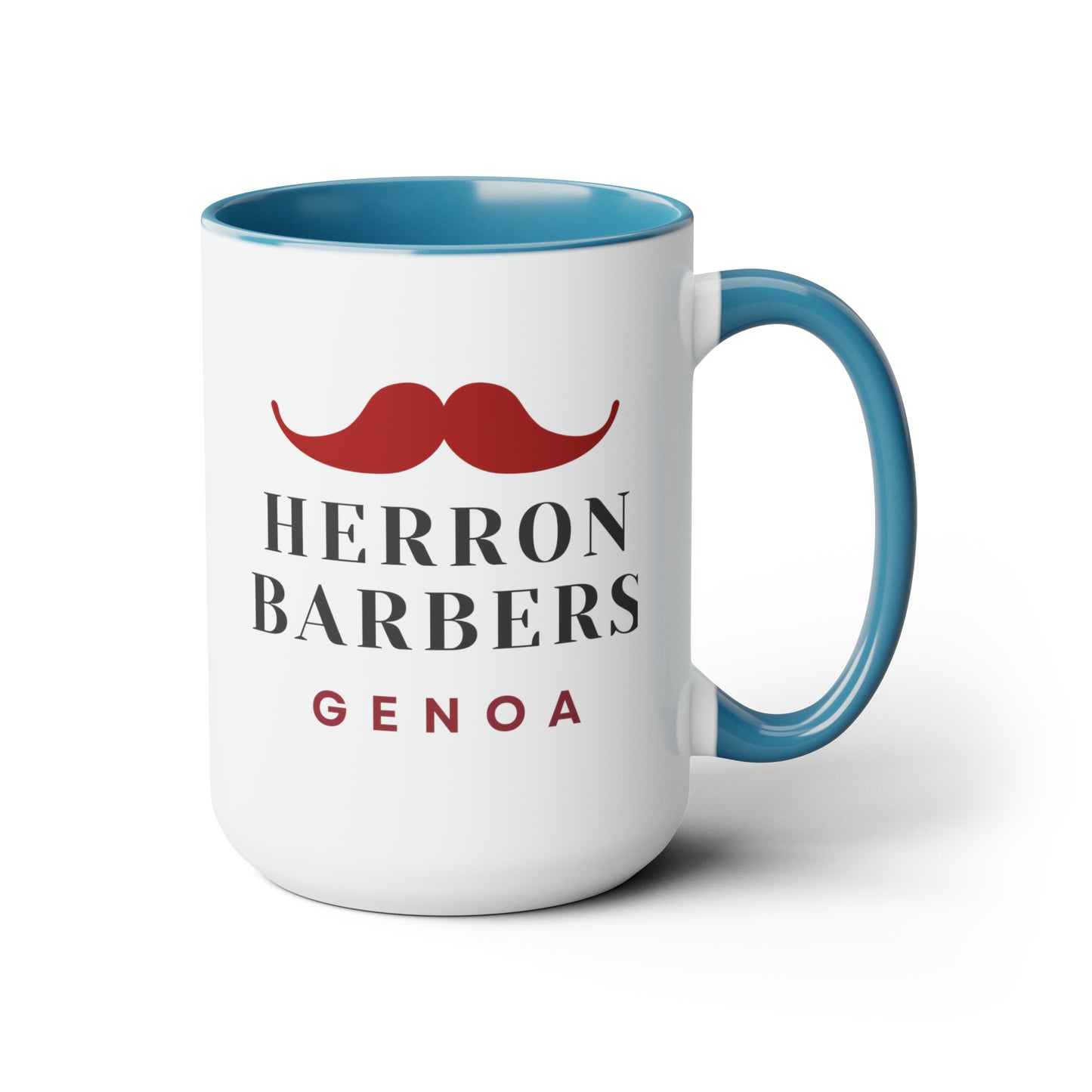 Herron Barber - Two-Tone Coffee Mugs, 15oz